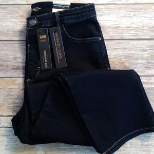 Lee Relaxed Straight Leg High Rise Jean 10 Long